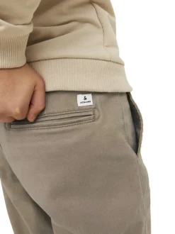 Pantalon Marco Dave en coton chocolat imprimé généraliste coupe chino