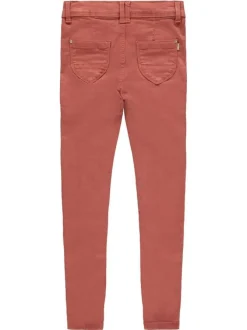 Pantalon rouille taille haute coupe skinny