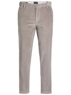 Pantalon beige en coton Chino Ace Corduroy en velours avec une coupe slim