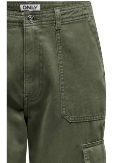 Pantalon Cargo Onlmalfy Cargo Pant Pnt Noos en coton kaki uni coupe regular fit