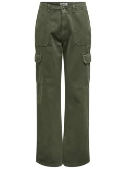 Pantalon Cargo Onlmalfy Cargo Pant Pnt Noos en coton kaki uni coupe regular fit