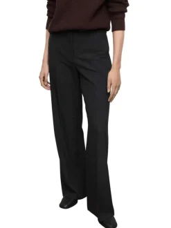 Pantalon Chino anthracite uni coupe ample pourvu de trois types de fermetures