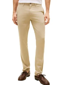 Pantalon chino Bleecker en coton mélangé beige pourvu d'une coupe slim