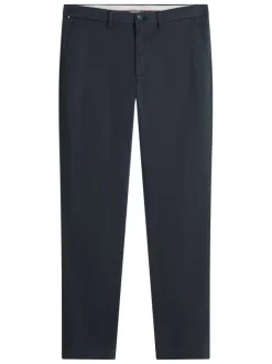 Pantalon chino Bleecker en coton mélangé marine pourvu d'une coupe slim