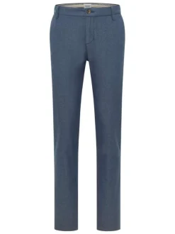 Pantalon Chino Daytona en coton bleu à coupe droite et poches plaquées