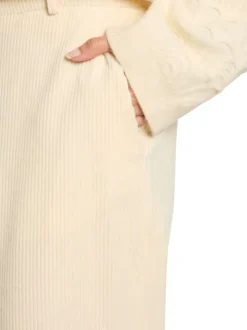 Pantalon Chino en coton pourvu d'une coupe bootcut et de passants pour ceinture