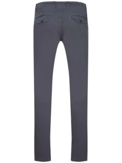 Pantalon chino gris en coton coupe slim