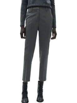 Pantalon chino gris à rayures tennis avec 4 poches et une coupe skinny
