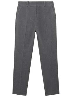 Pantalon chino gris à rayures tennis avec 4 poches et une coupe skinny
