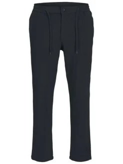 Pantalon Chino Jpstace Neo Jogger en coton mélangé marine uni à coupe droite