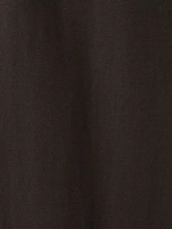 Pantalon chino marron uni pourvu d'une coupe bootcut et d'une taille haute