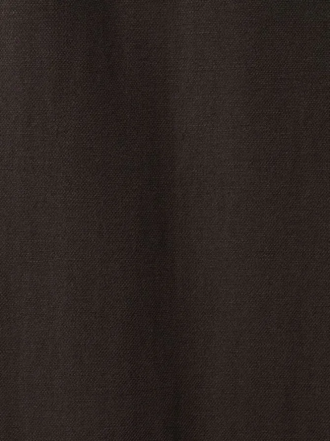 Pantalon chino marron uni pourvu d'une coupe bootcut et d'une taille haute