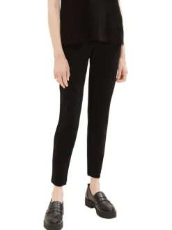 Pantalon chino noir uni à coupe slim avec un lien à nouer à la taille