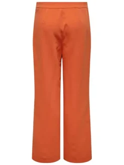 Pantalon Chino Onlabelle Straight Buttons orange uni coupe regular fit
