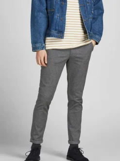 Pantalon coupe chino et slim fit Marco Fury en coton mélangé gris