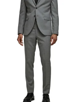 Pantalon de costume Solaris gris uni coupe slim