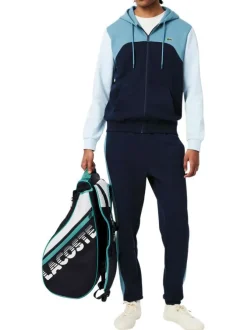 Pantalon de jogging en coton tricolore avec une coupe regular fit