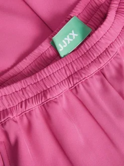 Pantalon de jogging Poppy rose avec ceinture élastiquée et coupe droite