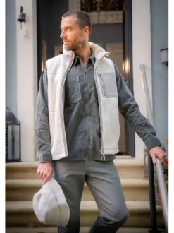 Pantalon en coton anthracite uni avec une coupe Regular Fit et à 5 Poches