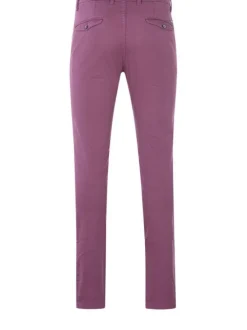 Pantalon framboise pour homme en maille nid d'abeille coupe slim YOUNG