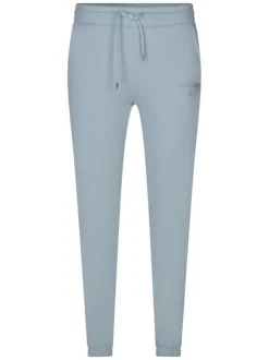 Pantalon jogging ciel uni avec une taille élastiquée et une coupe skinny
