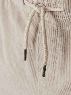 Pantalon Jogging Jpstkane Corduroy Jogger Sn en coton écru côtelé à coupe droite