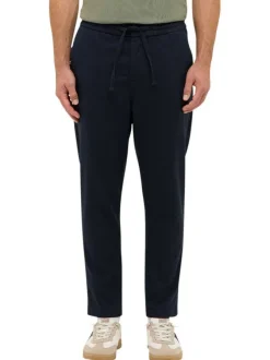 Pantalon Jogging Milano Jogger marine à coupe droite avec taille élastiquée