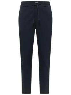 Pantalon Jogging Milano Jogger marine à coupe droite avec taille élastiquée