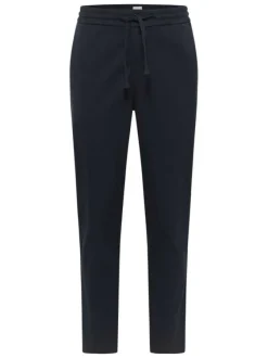 Pantalon Jogging Milano Jogger marine à coupe droite avec taille élastiquée