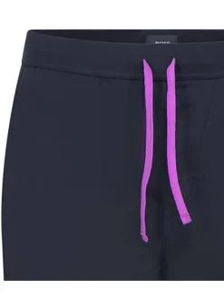 Pantalon jogging noir en coton uni avec une coupe ample