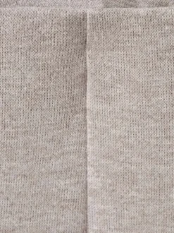 Pantalon jogging taupe uni avec une coupe droite et une taille élastiquée