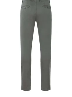 Pantalon kaki pour homme en maille nid d'abeille coupe slim YOUNG
