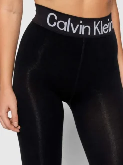 Pantalon Legging noir uni avec une coupe skinny et ceinture élastiquée
