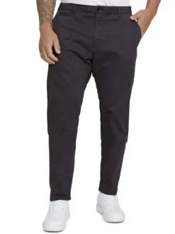 Pantalon Travis anthracite en coton uni coupe chino