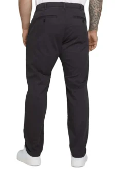 Pantalon Travis anthracite en coton uni coupe chino