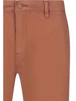 Pantalon XX Chino Std II en coton brique uni avec une coupe slim