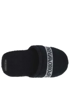 Pantoufles marine en coton éponge