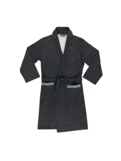 Peignoir Bastide anthracite coupe régular col châle
