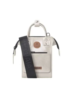 Petit sac à bandoulière ajustable or uni à anses et fermeture zippée