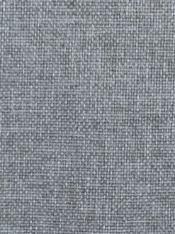 Pochette gris clair unie avec fermeture zippée noire et patch de la marque
