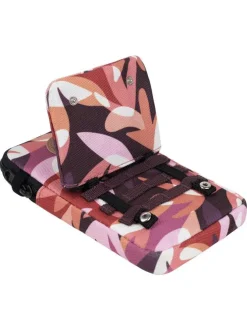Pochette rose à bandoulière amovible pour téléphone ornée d'un motif floral