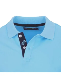Polo Alix manches courtes homme bleu