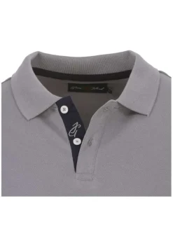 Polo Alixmanches courtes homme marron