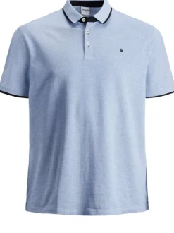 Polo ciel pour homme avec logo en coton coupe droite PAULOS