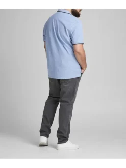 Polo ciel pour homme avec logo en coton coupe droite PAULOS