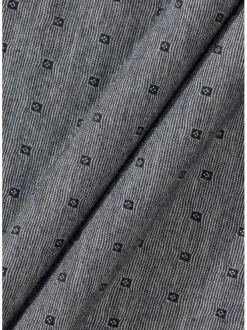 Polo gris imprimé avec une coupe droite un col boutonné et des manches courtes