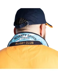 Polo orange en coton avec une coupe droite et des manches courtes