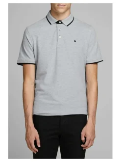 Polo PAULOS en coton avec une coupe droite, un col boutonné et logo brodé