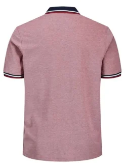 Polo rouge pour homme avec logo en coton coupe droite PAULOS
