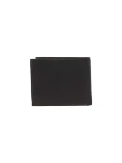 Portefeuille marron à rabat avec emplacements pour carte et poche monnaie